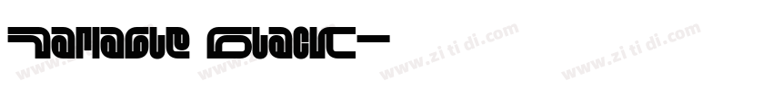 Variable Black字体转换